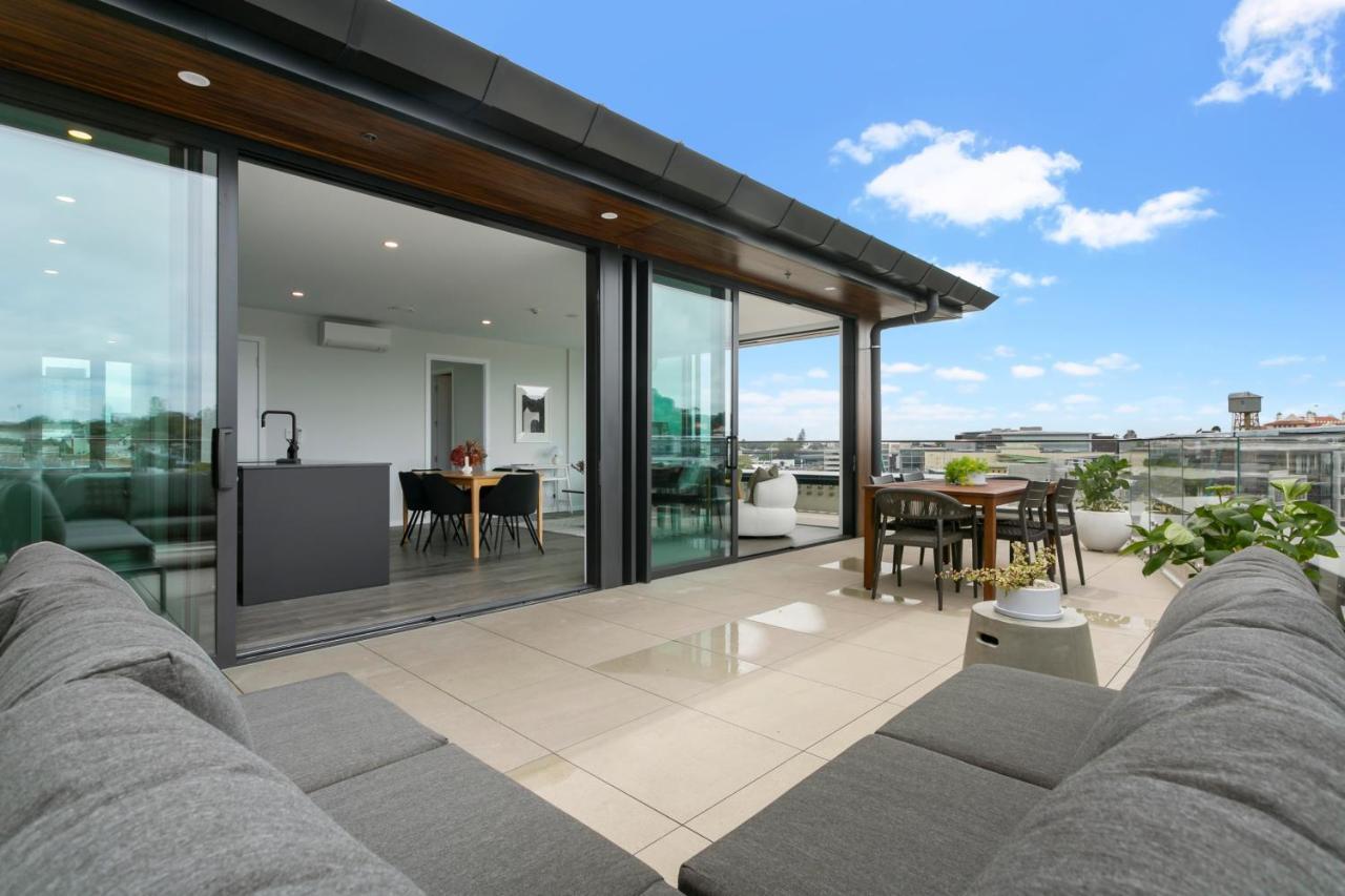 Ferienwohnung Enfield Sky - Brand New Luxury Penthouse Auckland Exterior foto