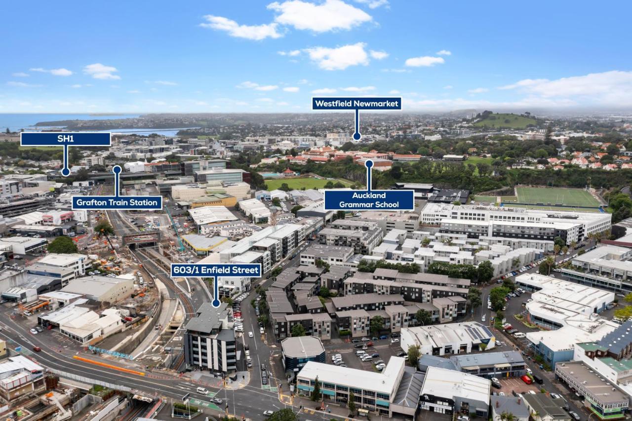 Ferienwohnung Enfield Sky - Brand New Luxury Penthouse Auckland Exterior foto